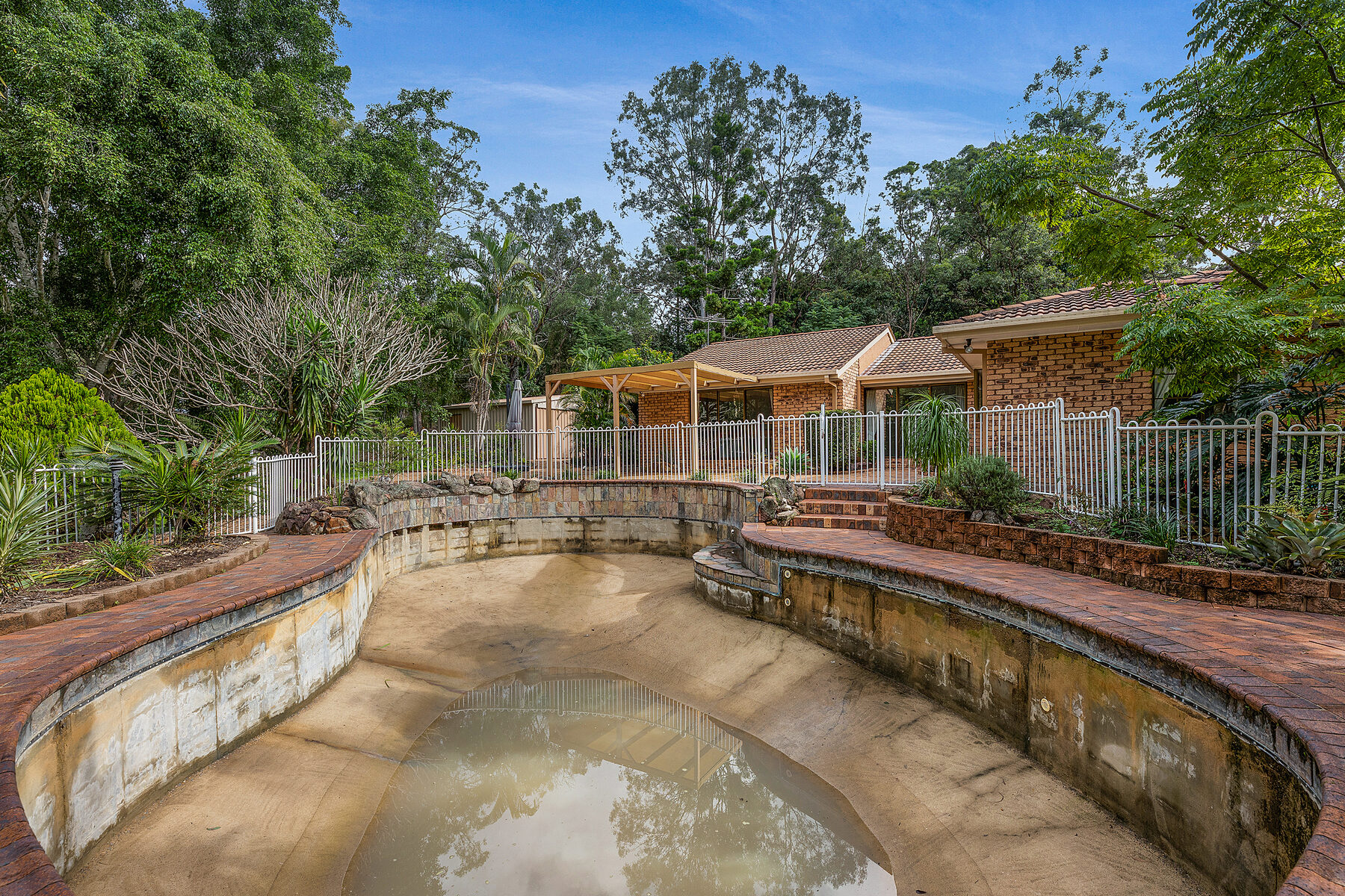 Before ā pool area